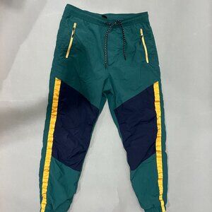 American Eagle: Colorblock Nylon Windbreaker Joggers (S)